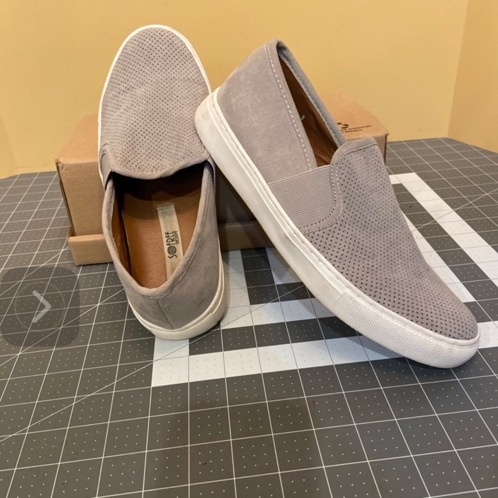 Women’s Slip-On Shoes - Gray - Picture 2 of 4